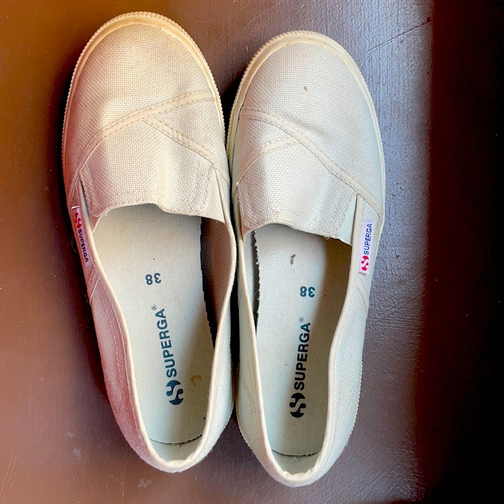 Superga Slip On Shoes  Blue Grey 38 8